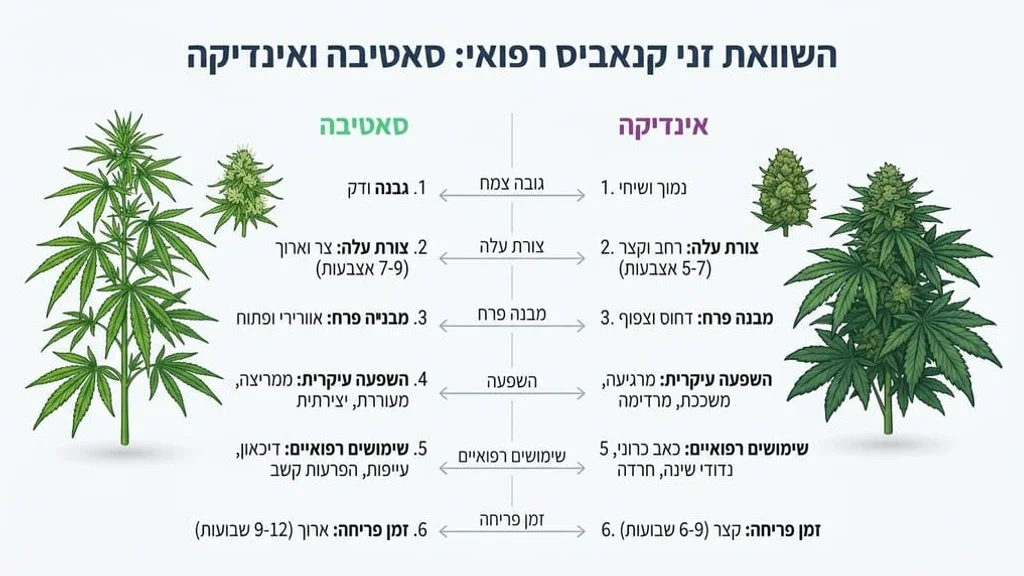 בחירת זני קנאביס רפואי, סאטיבה ואינדיקה תפרחות של זני קנאביס רפואי בצנצנות מעבדה